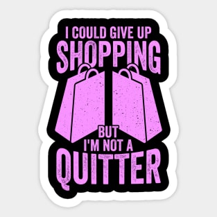 Funny Shopping Lover Shopper Gift Sticker